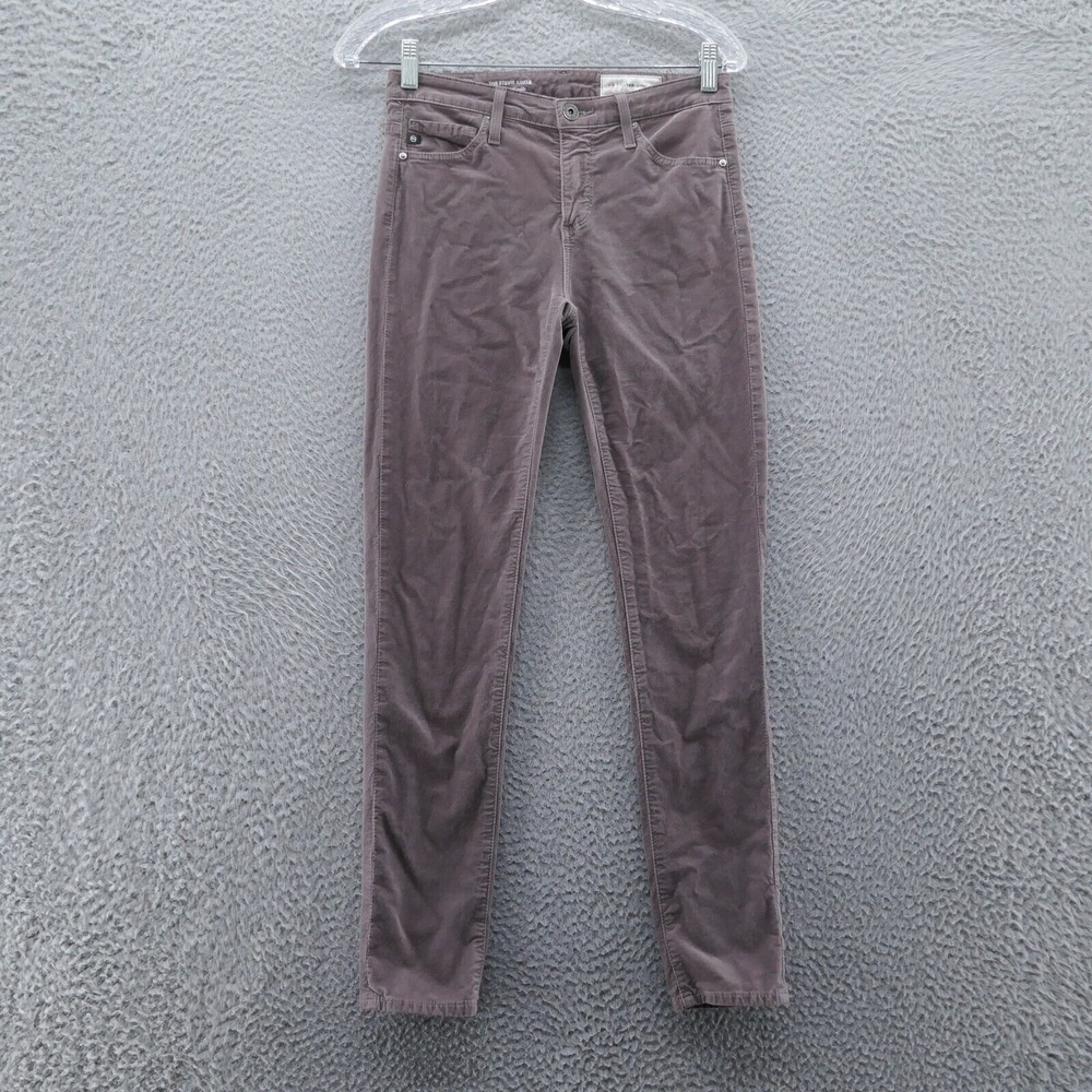 Adriano Goldschmied‎ Anthropologie Women Stevie Ankle Jeans 25 Gray Velvet